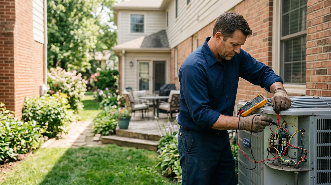 HVAC technician working near Woodford, VA